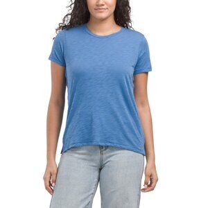 GOLDIE TEE Blue Pima Cotton Boy Tee